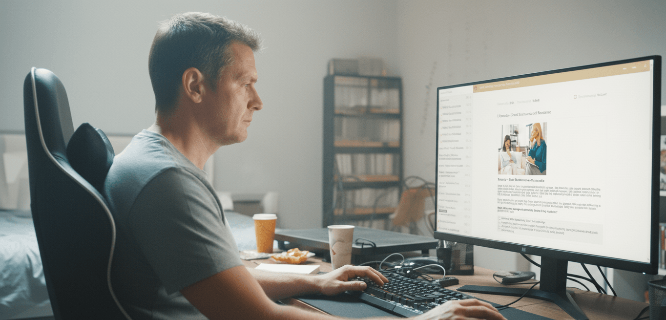 A confident, professional therapist in their office, with a framed BACP certificate visible on the wall.